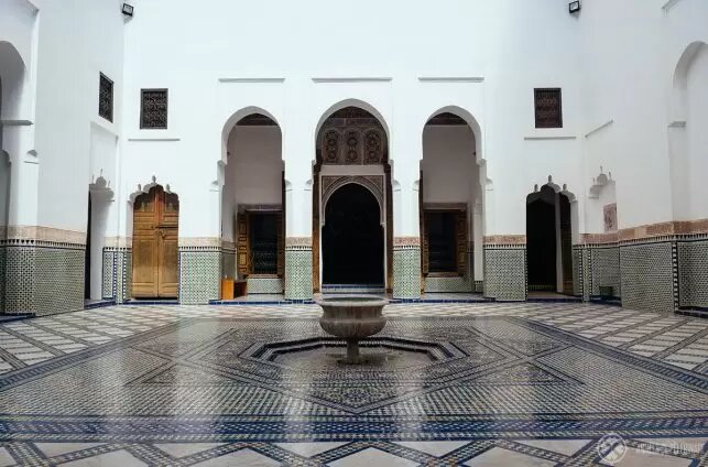 l'intérieur du musée Dar Si Said à Marrakech Maroc 