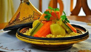Plat Tajine Marocain Traditionnel – Cuisson Couscous – Céramique